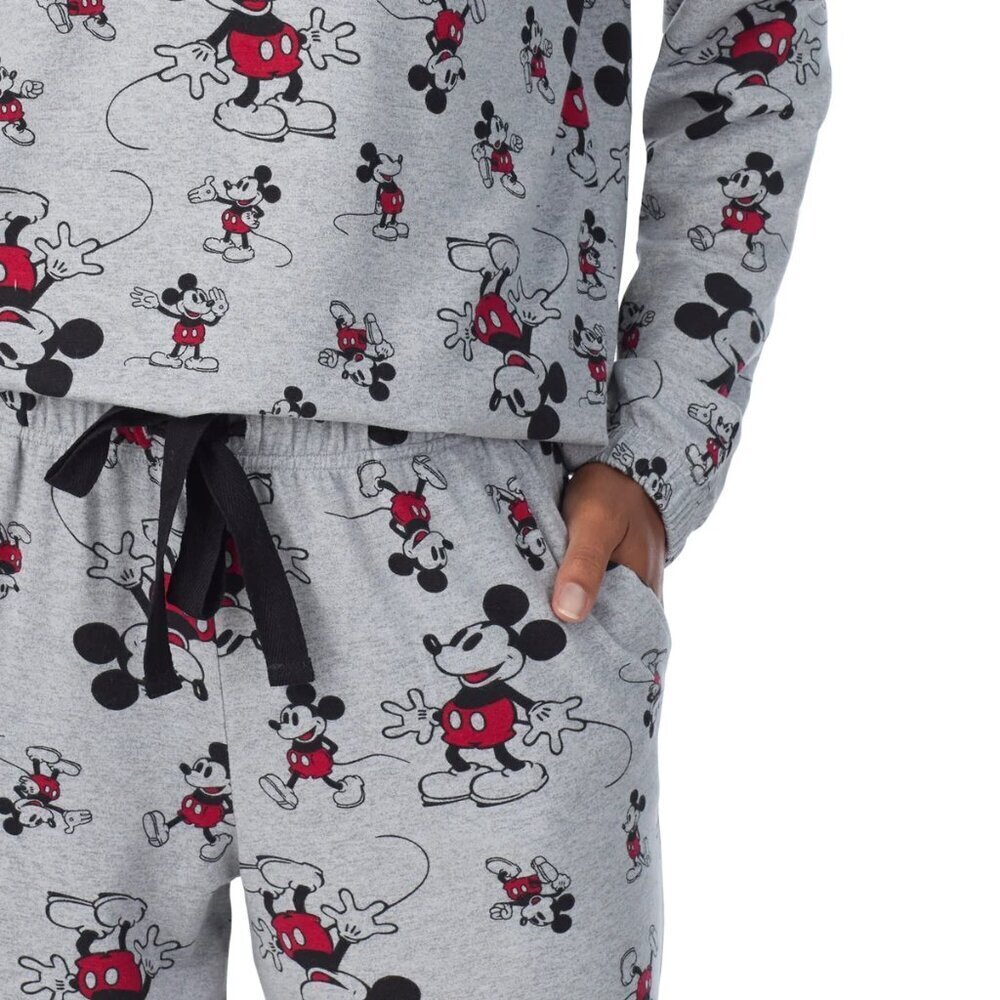 Disney Mickey Mouse Lounge Set Womens 2 Piece Pajama Set Soft Comfy - Picture 4 of 9